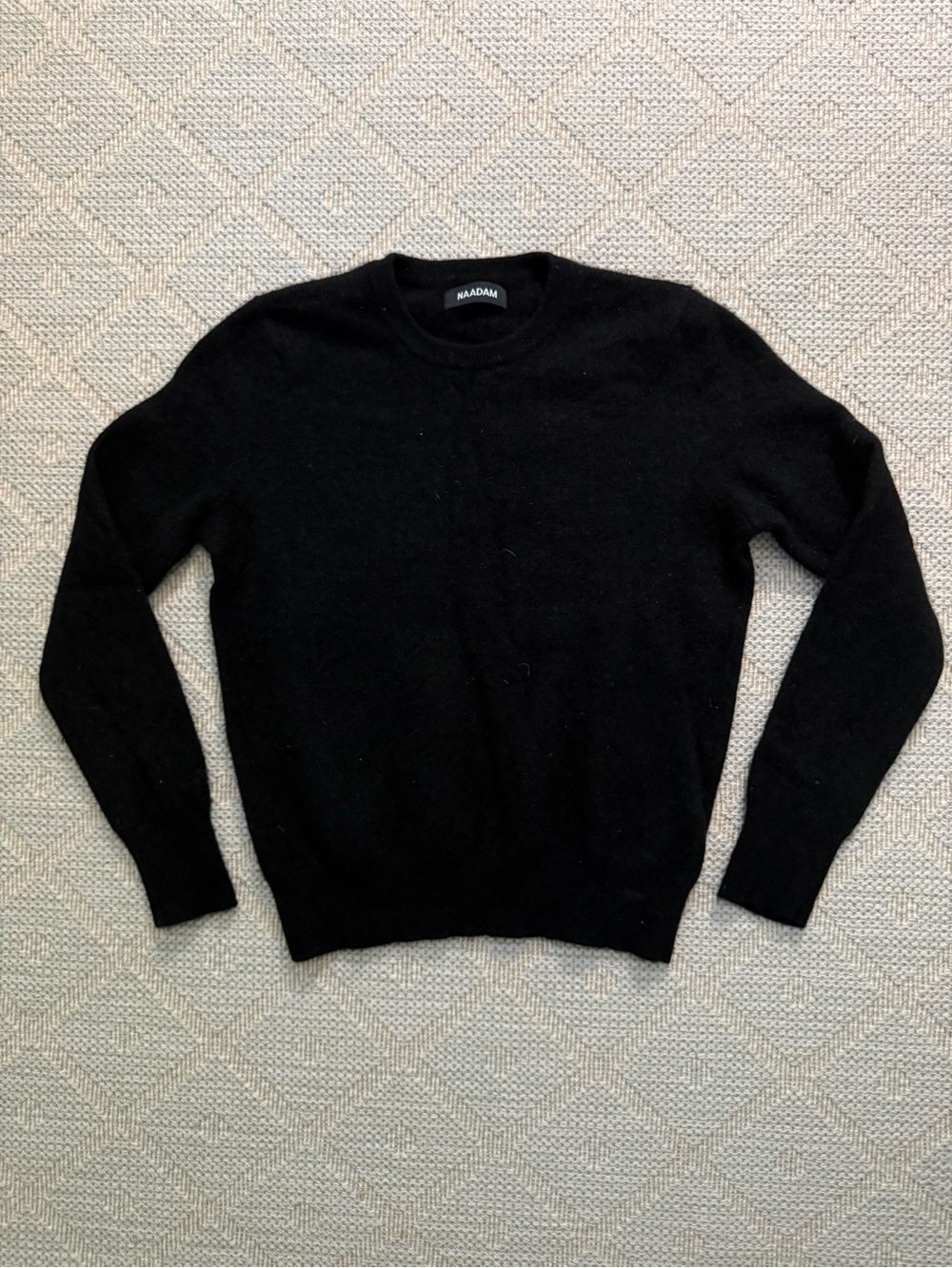 NAADAM Black Crewneck Cashmere Sweater